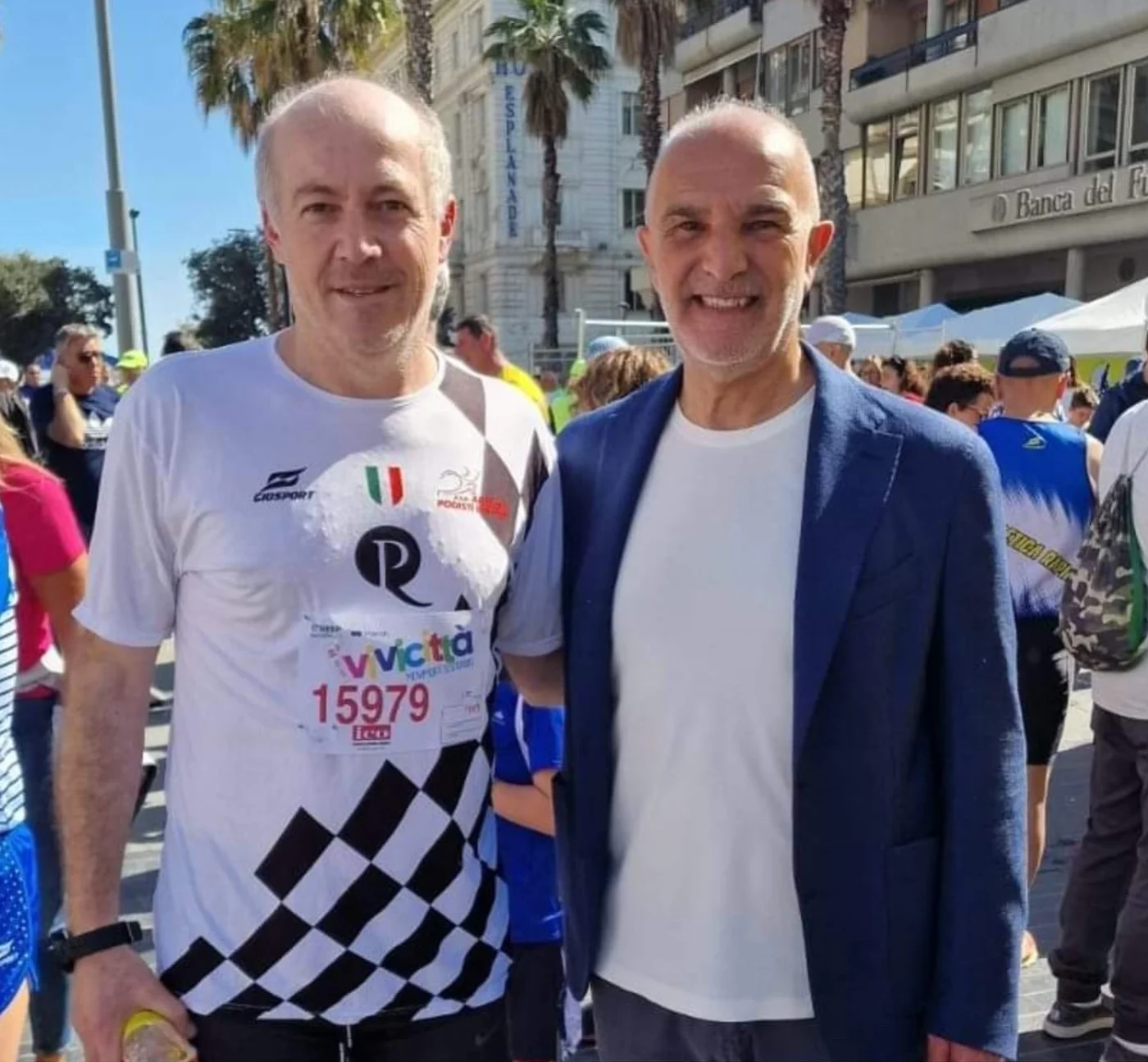 Marino Marini con Carlo Masci durante la campagna del 2024